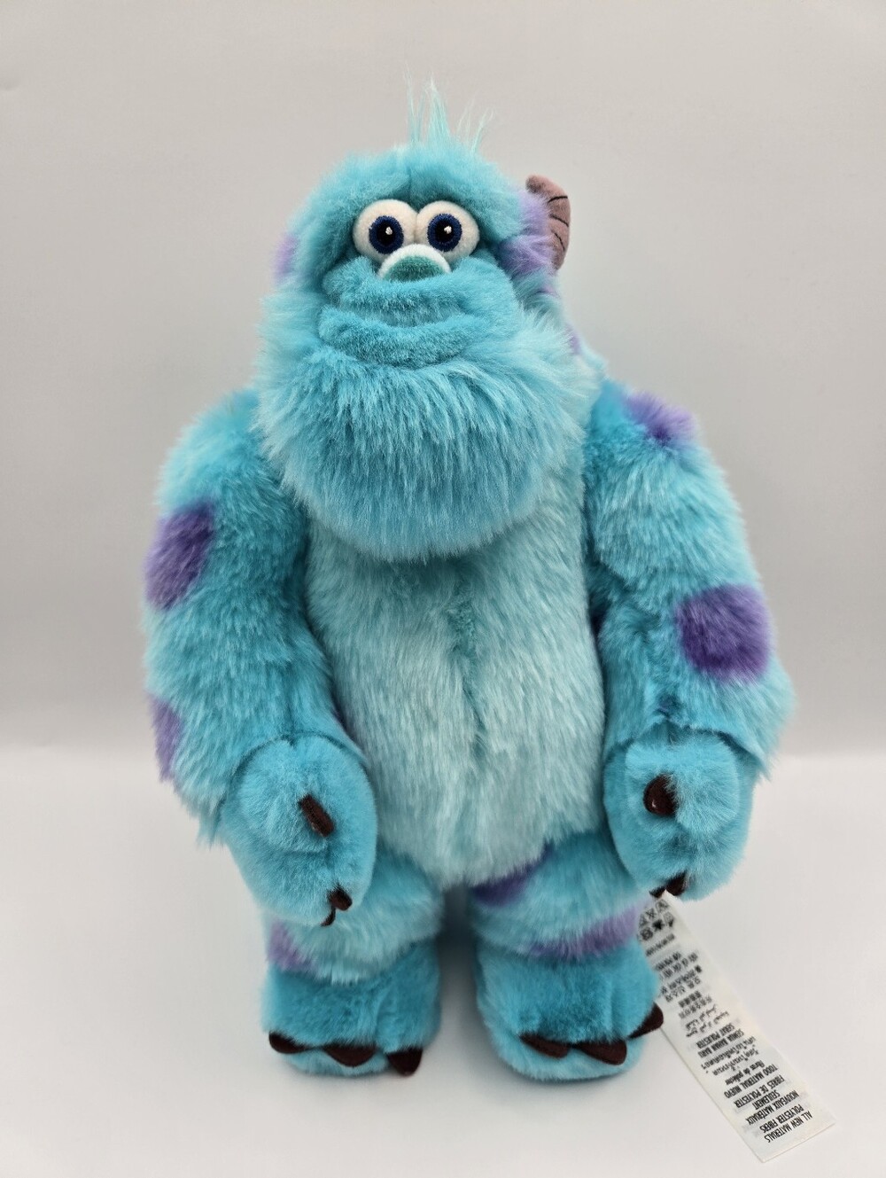 Disney Store Pixar Monsters Inc Sulley Plush Stuffed Animal Toy Super Soft 12"